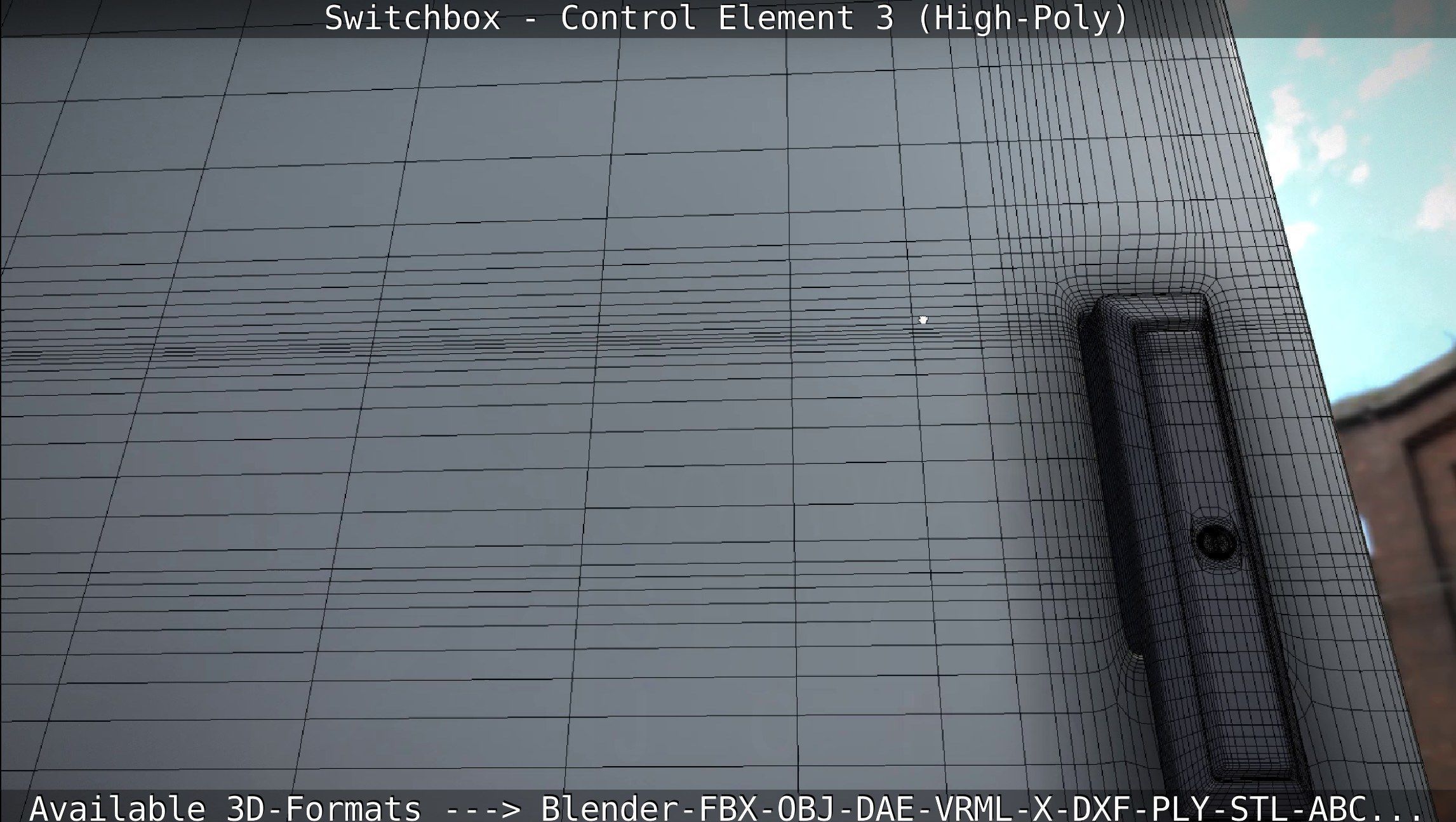 Switchbox - Control Element 3 - High-Poly 3D model_99
