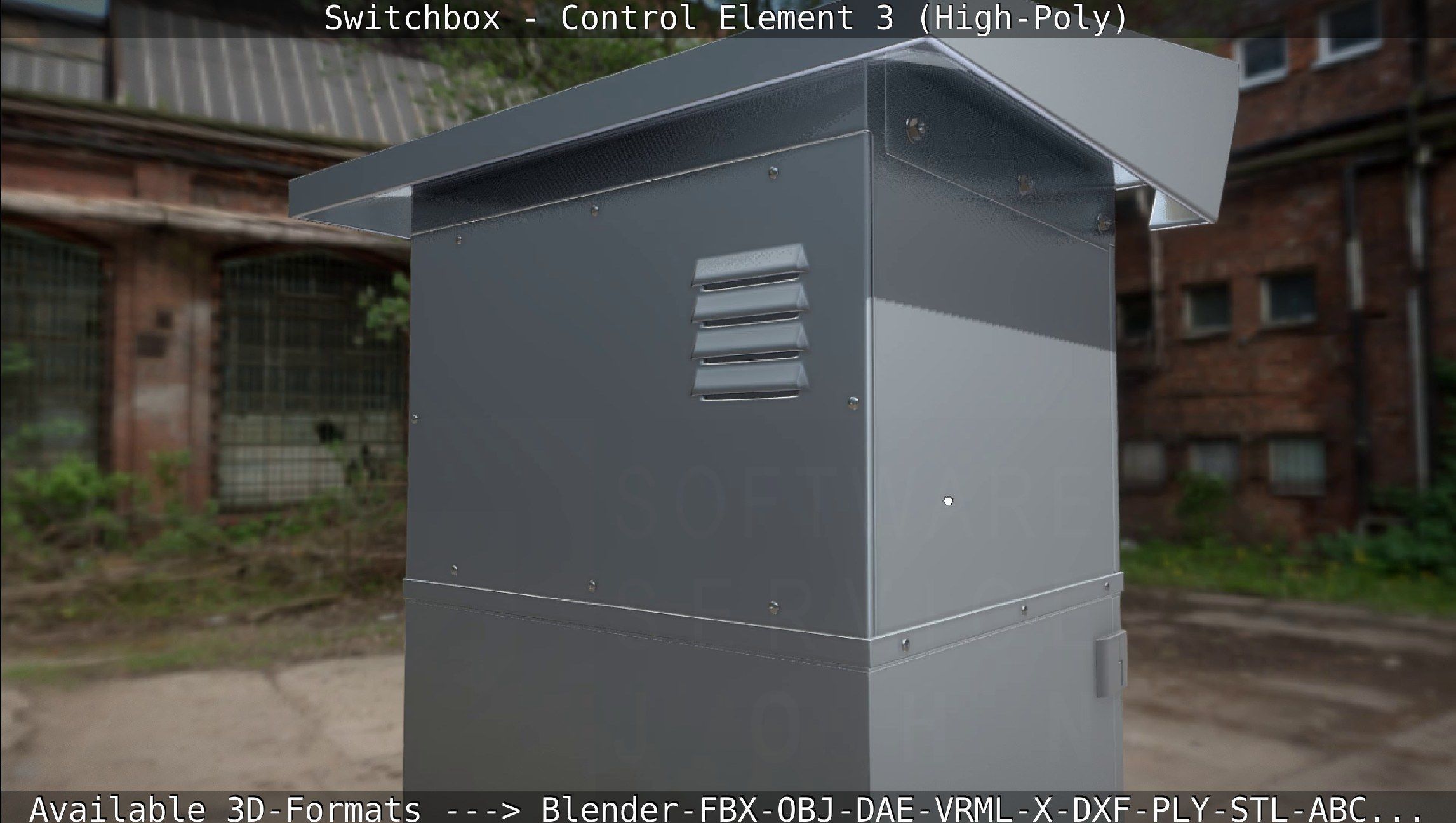 Switchbox - Control Element 3 - High-Poly 3D model_53