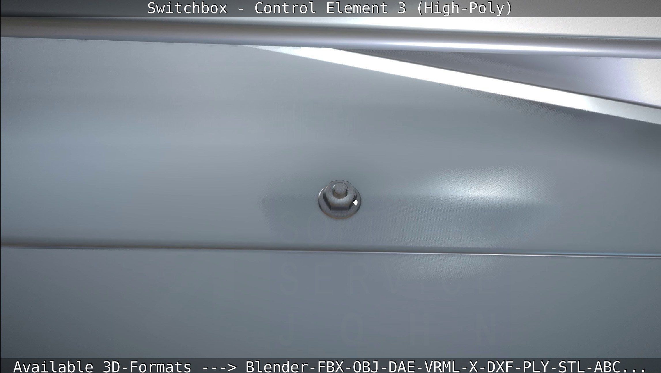 Switchbox - Control Element 3 - High-Poly 3D model_37