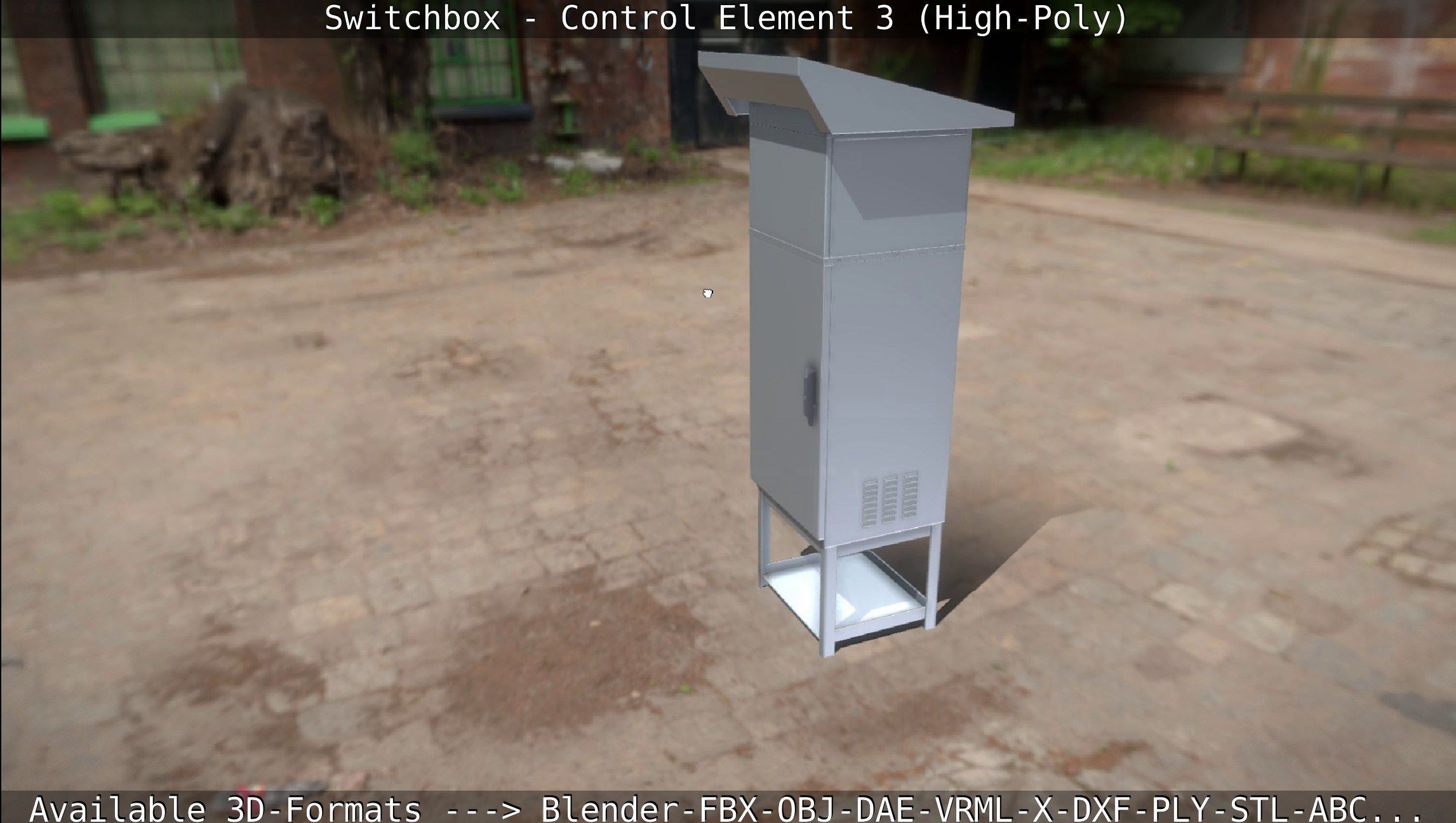 Switchbox - Control Element 3 - High-Poly 3D model_86