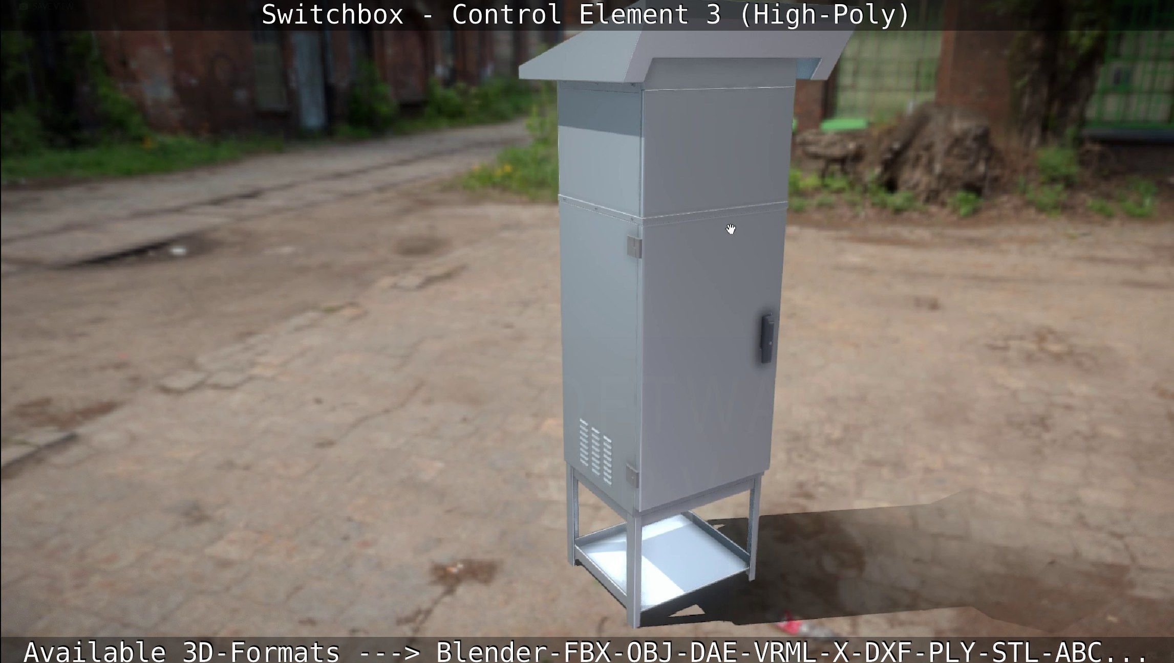 Switchbox - Control Element 3 - High-Poly 3D model_92