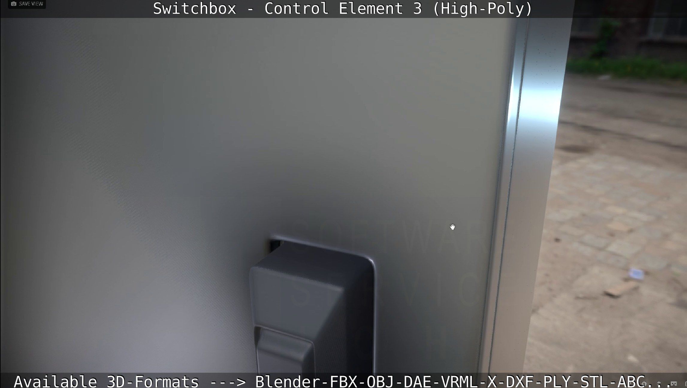 Switchbox - Control Element 3 - High-Poly 3D model_29