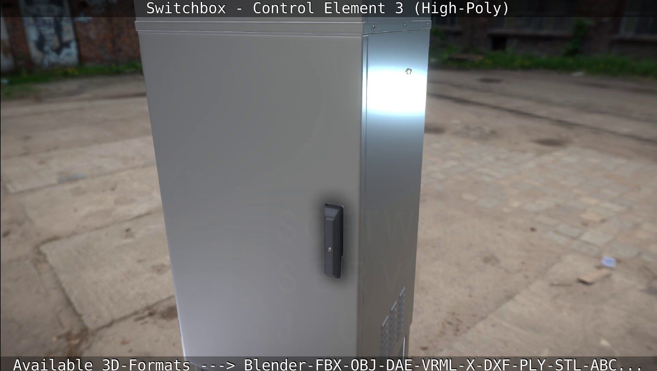 Switchbox - Control Element 3 - High-Poly 3D model_31