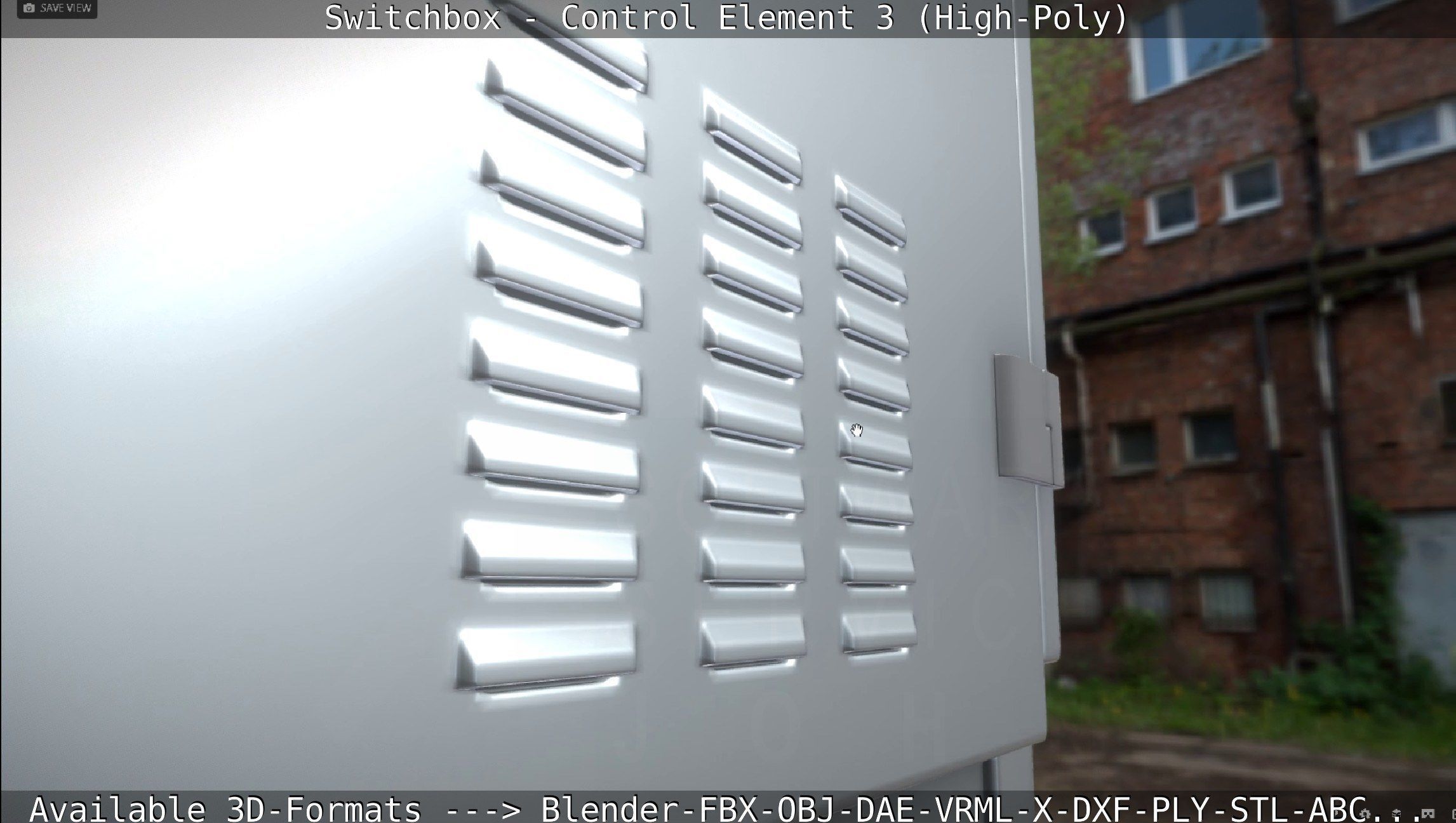 Switchbox - Control Element 3 - High-Poly 3D model_57