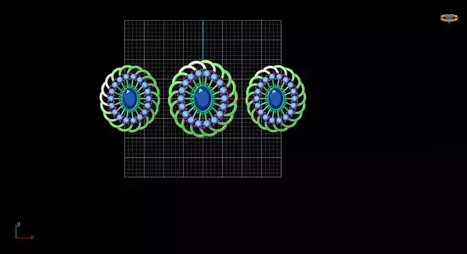 locket set three circles on screen