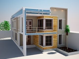 Compact Home Model 3D model_1