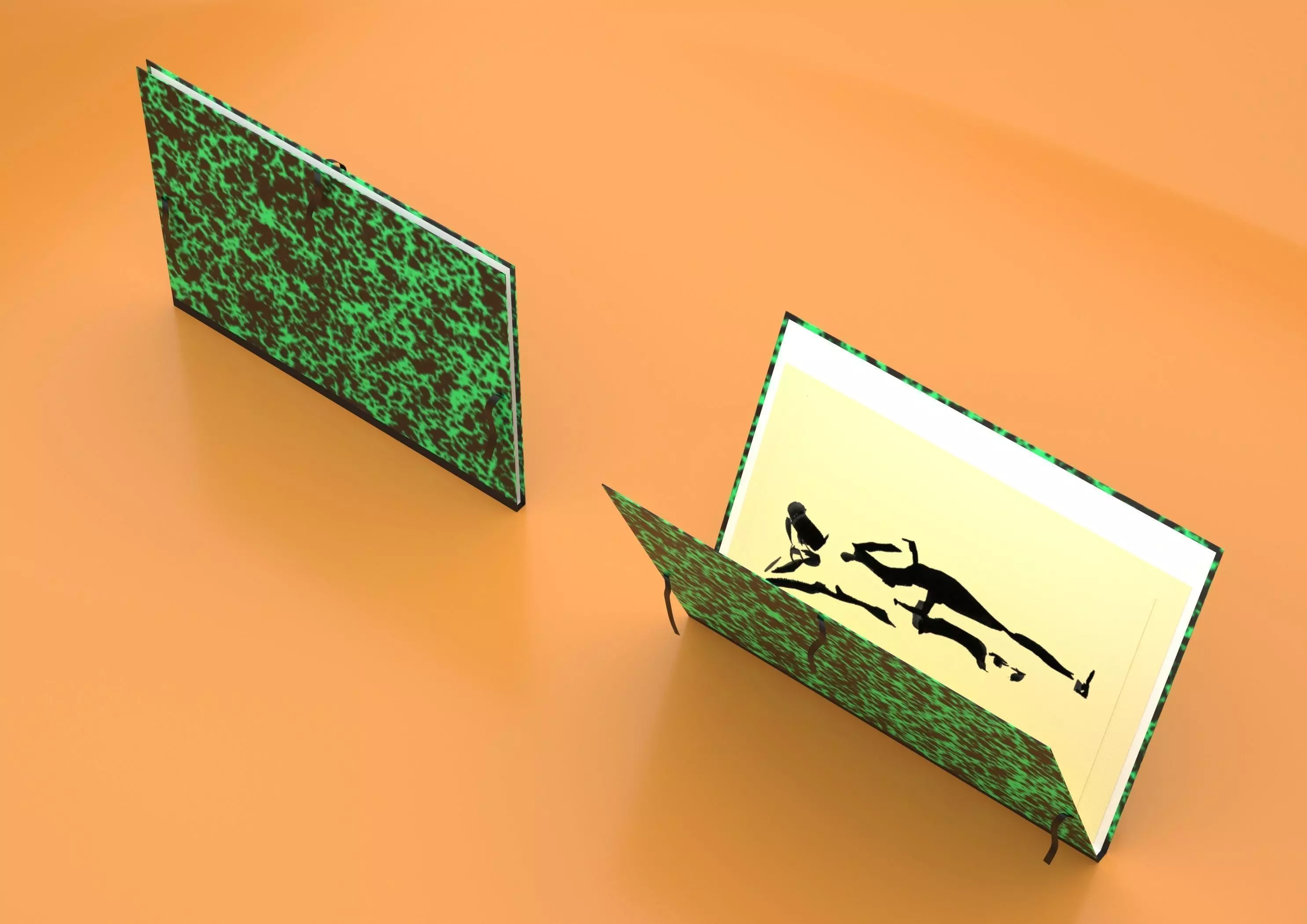 Cardboard Portfolio Free low-poly 3D model