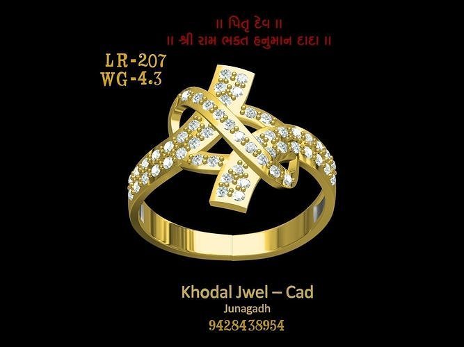 ladies ring Low-poly 3D model
