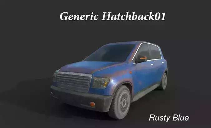 Generic Hatchback 01 Rusty Blue
