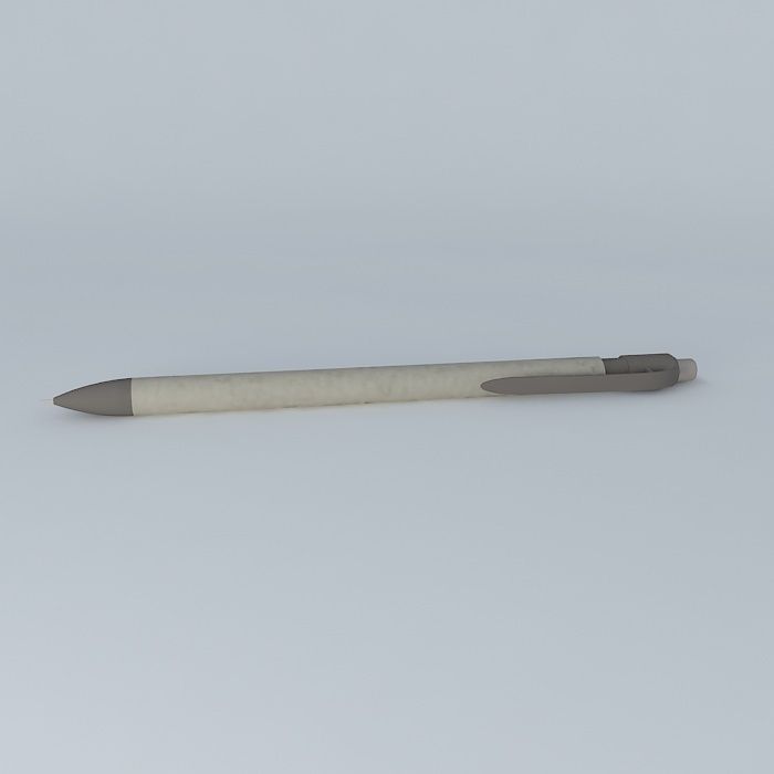 automatic pencil Free 3D model_2