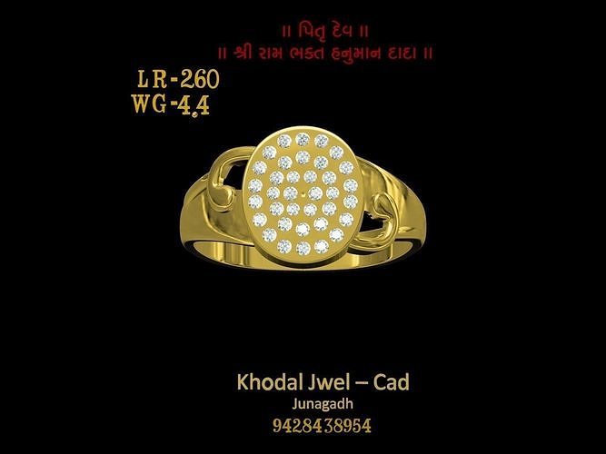 ladies ring Low-poly 3D model