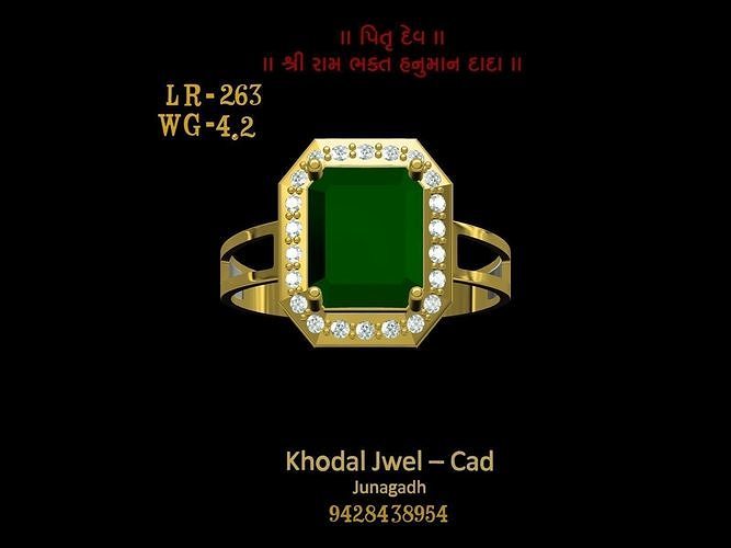 ladies ring Low-poly 3D model