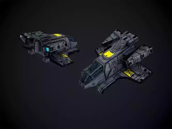 3D model of a spaceship