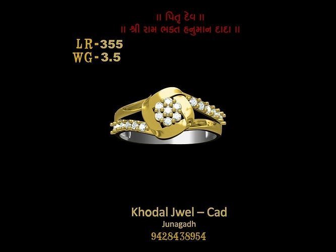 ladies ring Low-poly 3D model
