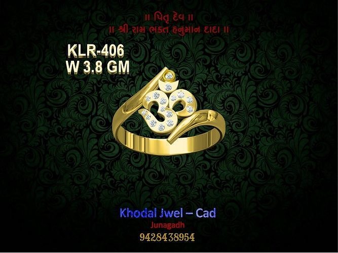 ladies ring Low-poly 3D model