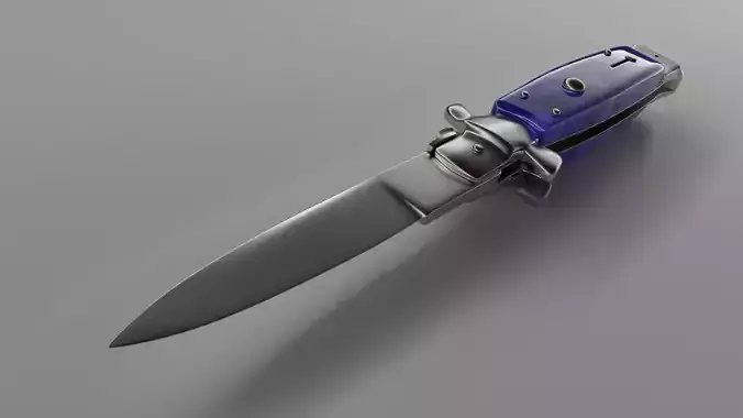 Full Detailed Folding Knife 3D model