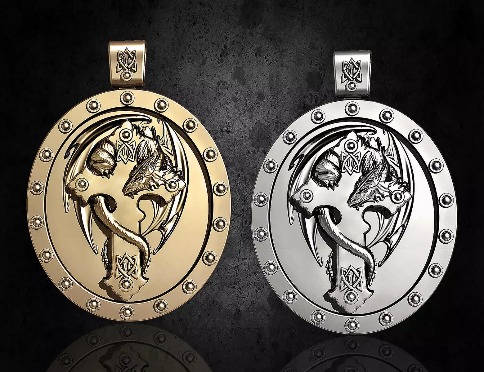 Cruz Dragon pendant 3D print model