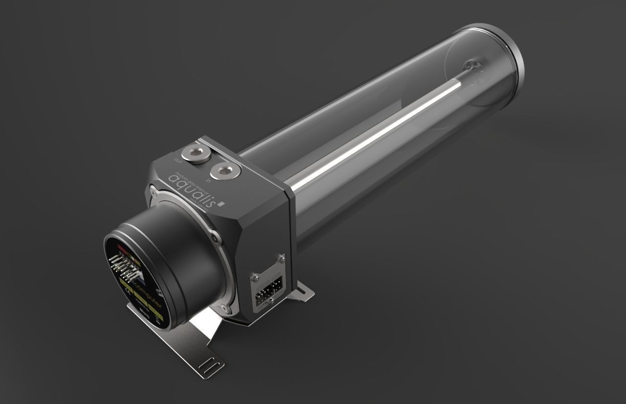 Aquacomputer D5 Water Cooling Pump with Aqualis Reservoir 3D model_6