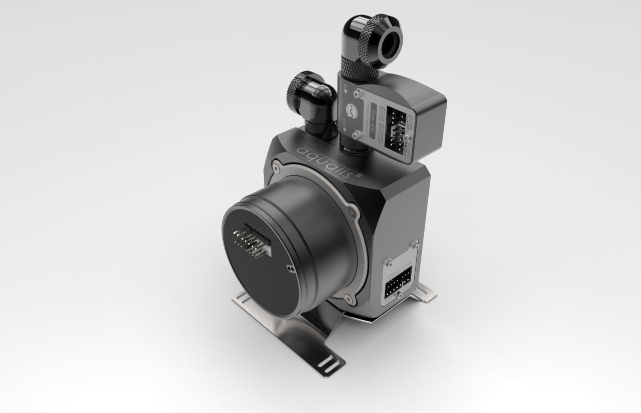 Aquacomputer D5 Water Cooling Pump with Aqualis Reservoir 3D model_11