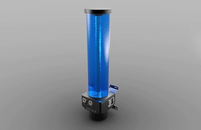 Aquacomputer D5 Water Cooling Pump with Aqualis Reservoir 3D model
