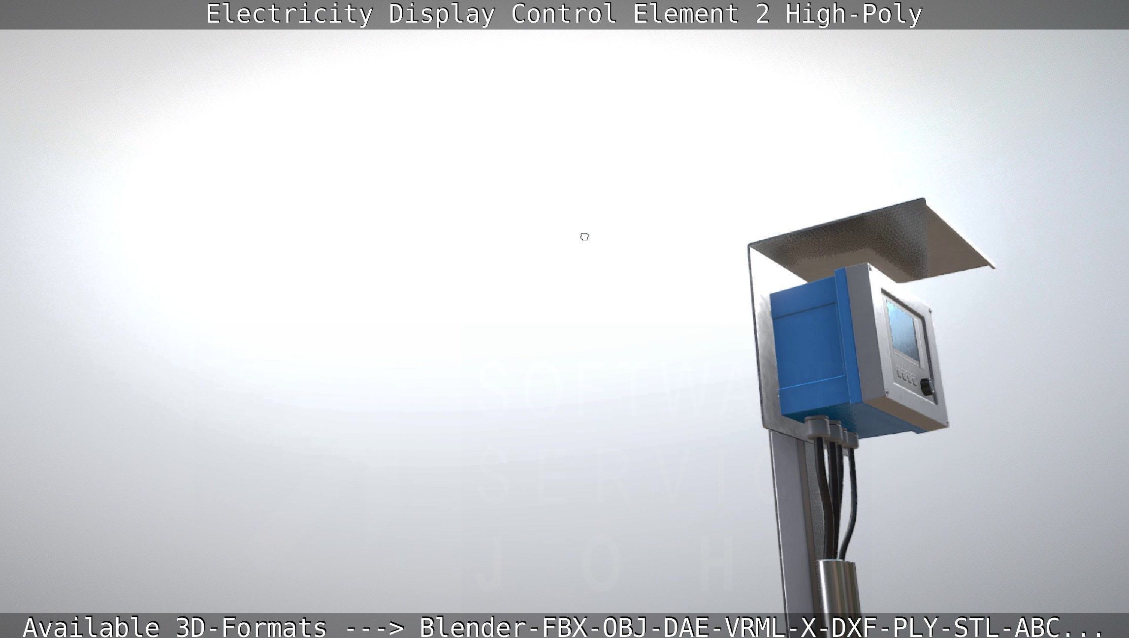 Electricity Display Control Element 2 High-Poly 3D model_21