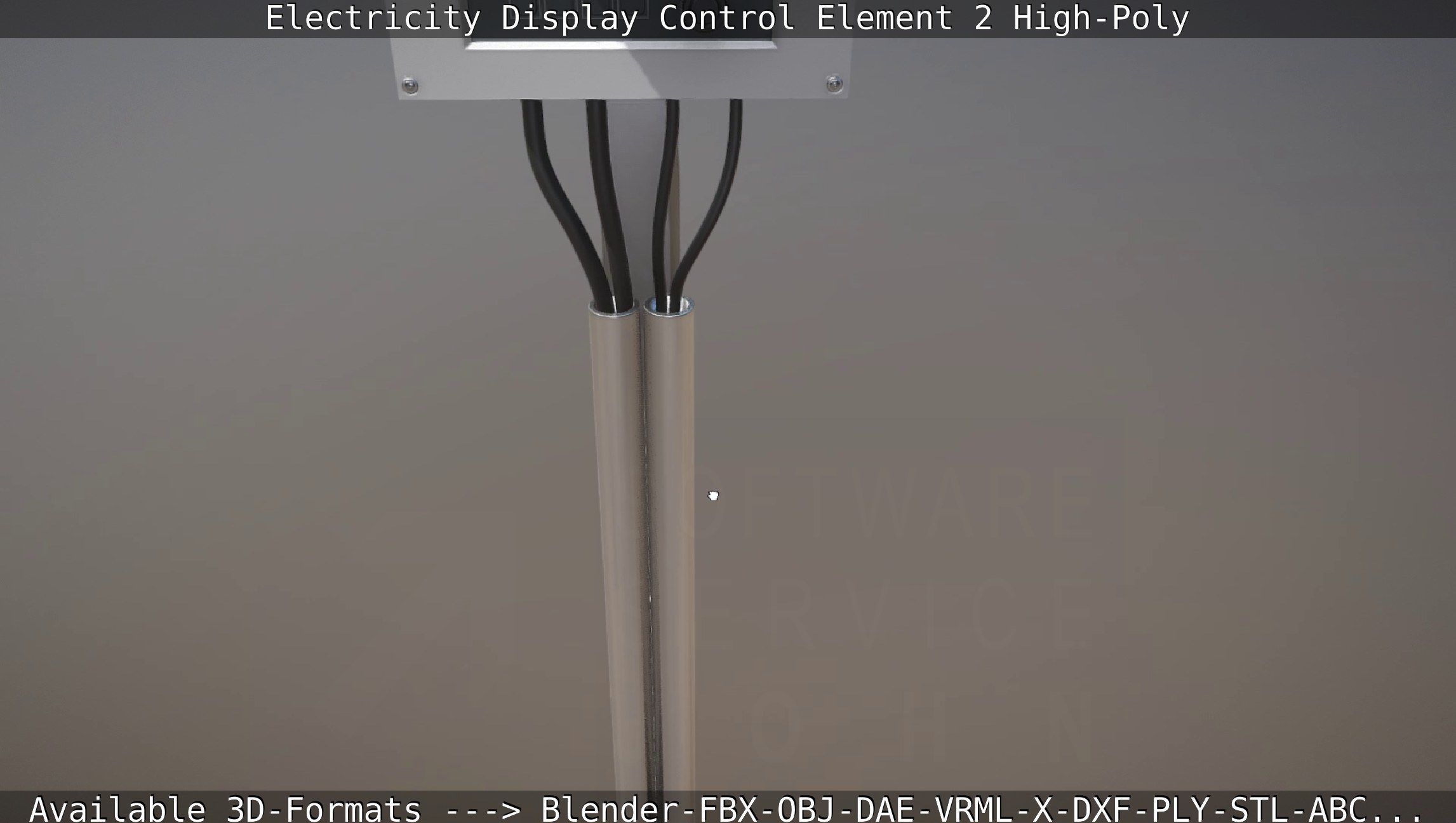 Electricity Display Control Element 2 High-Poly 3D model_17