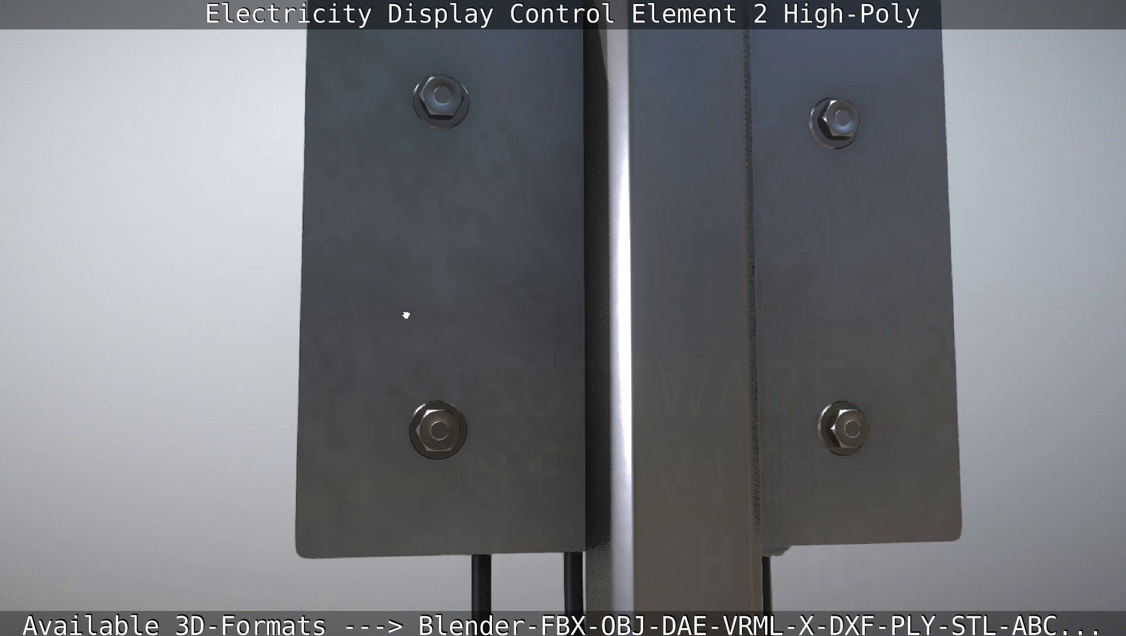 Electricity Display Control Element 2 High-Poly 3D model_84