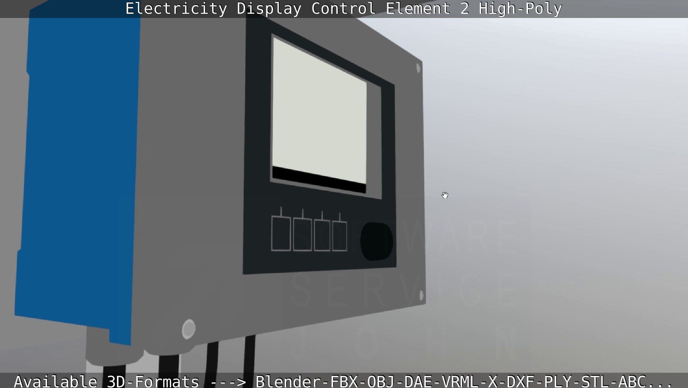 Electricity Display Control Element 2 High-Poly 3D model_72
