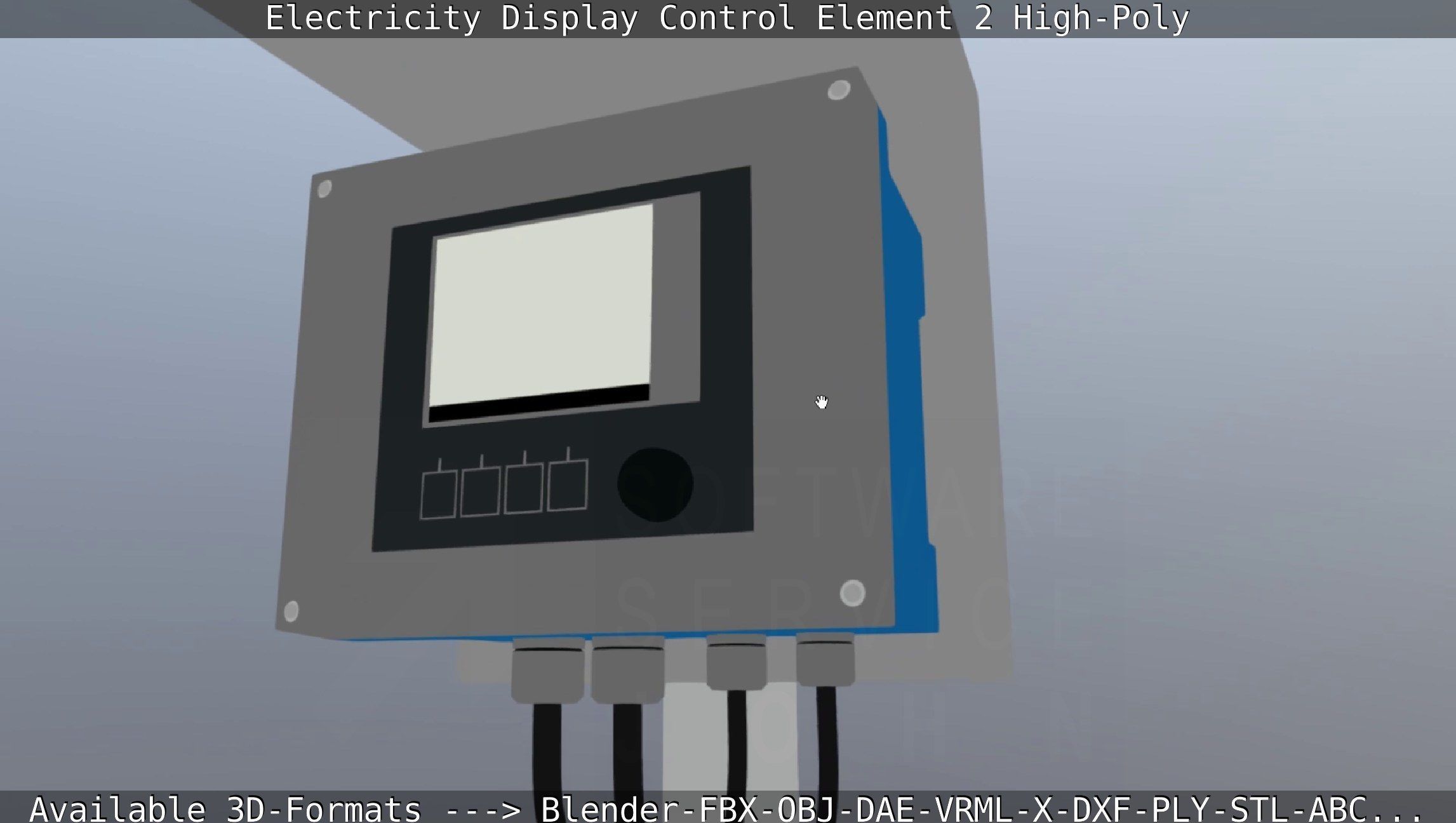 Electricity Display Control Element 2 High-Poly 3D model_71