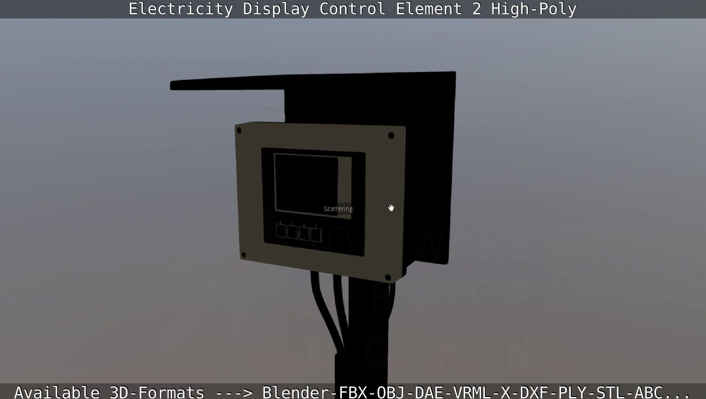Electricity Display Control Element 2 High-Poly 3D model_77