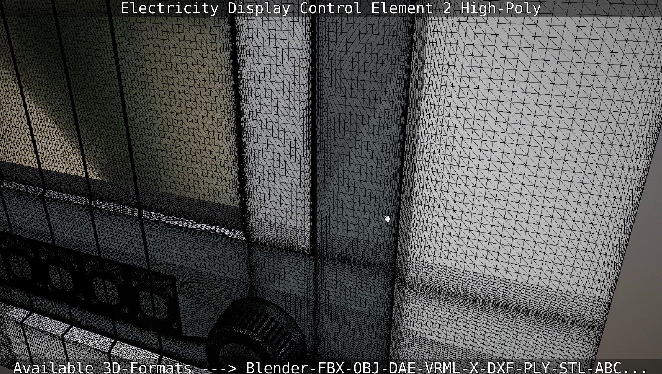 Electricity Display Control Element 2 High-Poly 3D model_65