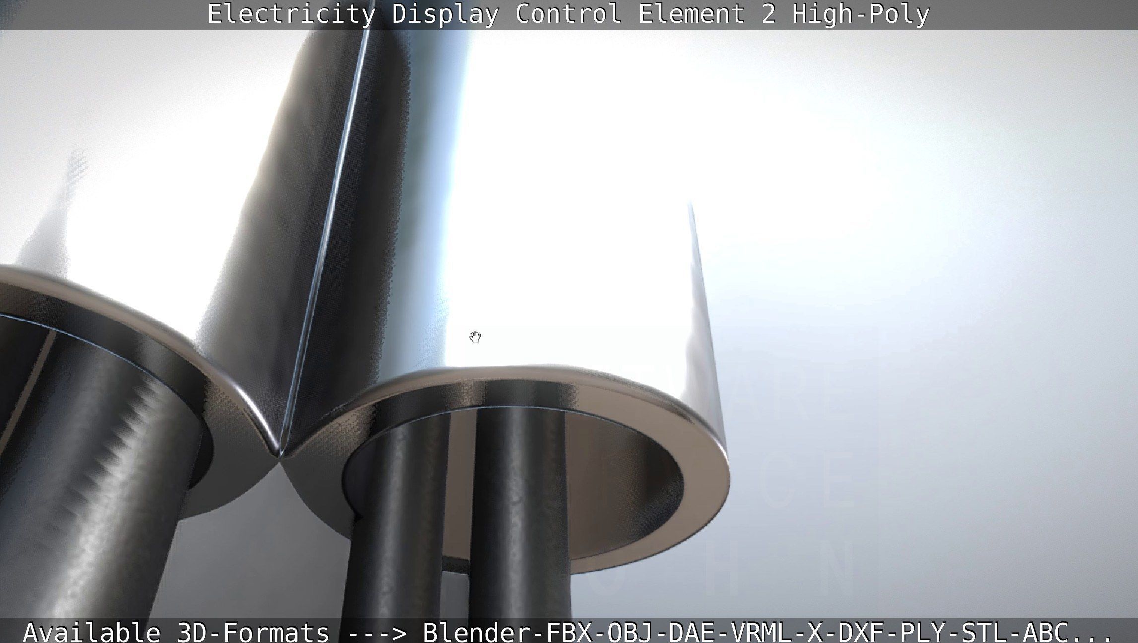 Electricity Display Control Element 2 High-Poly 3D model_108