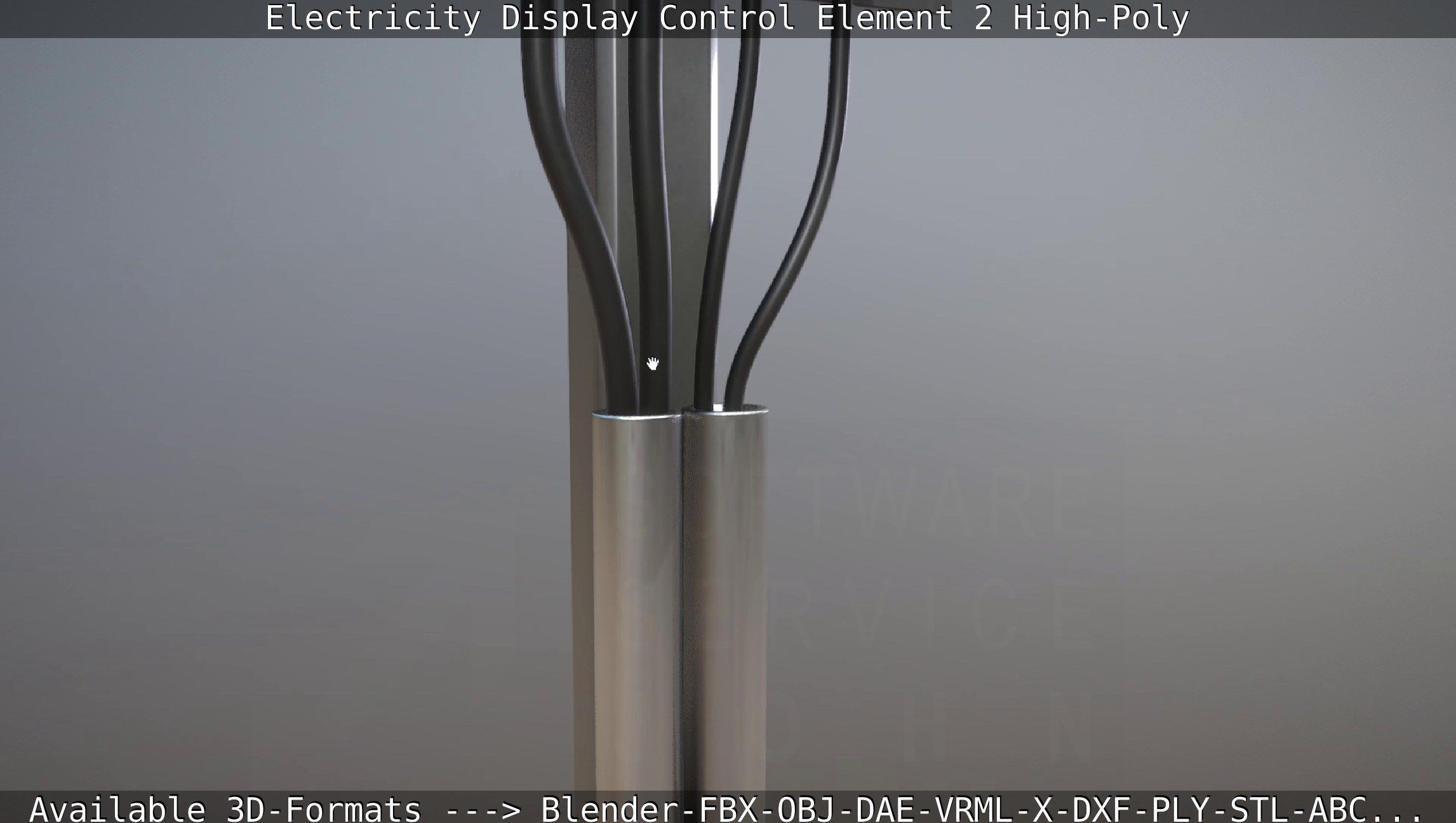 Electricity Display Control Element 2 High-Poly 3D model_90