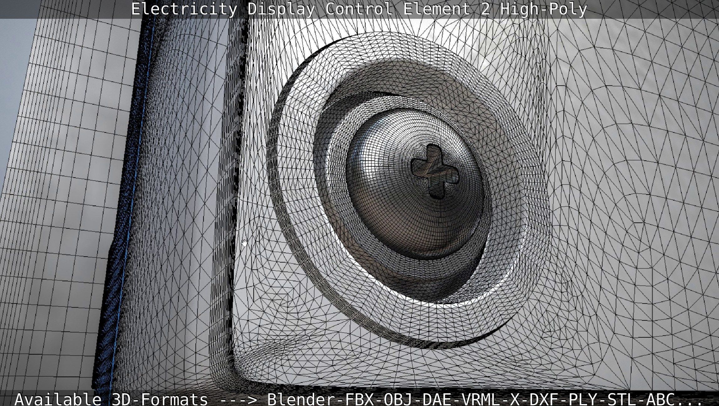 Electricity Display Control Element 2 High-Poly 3D model_59