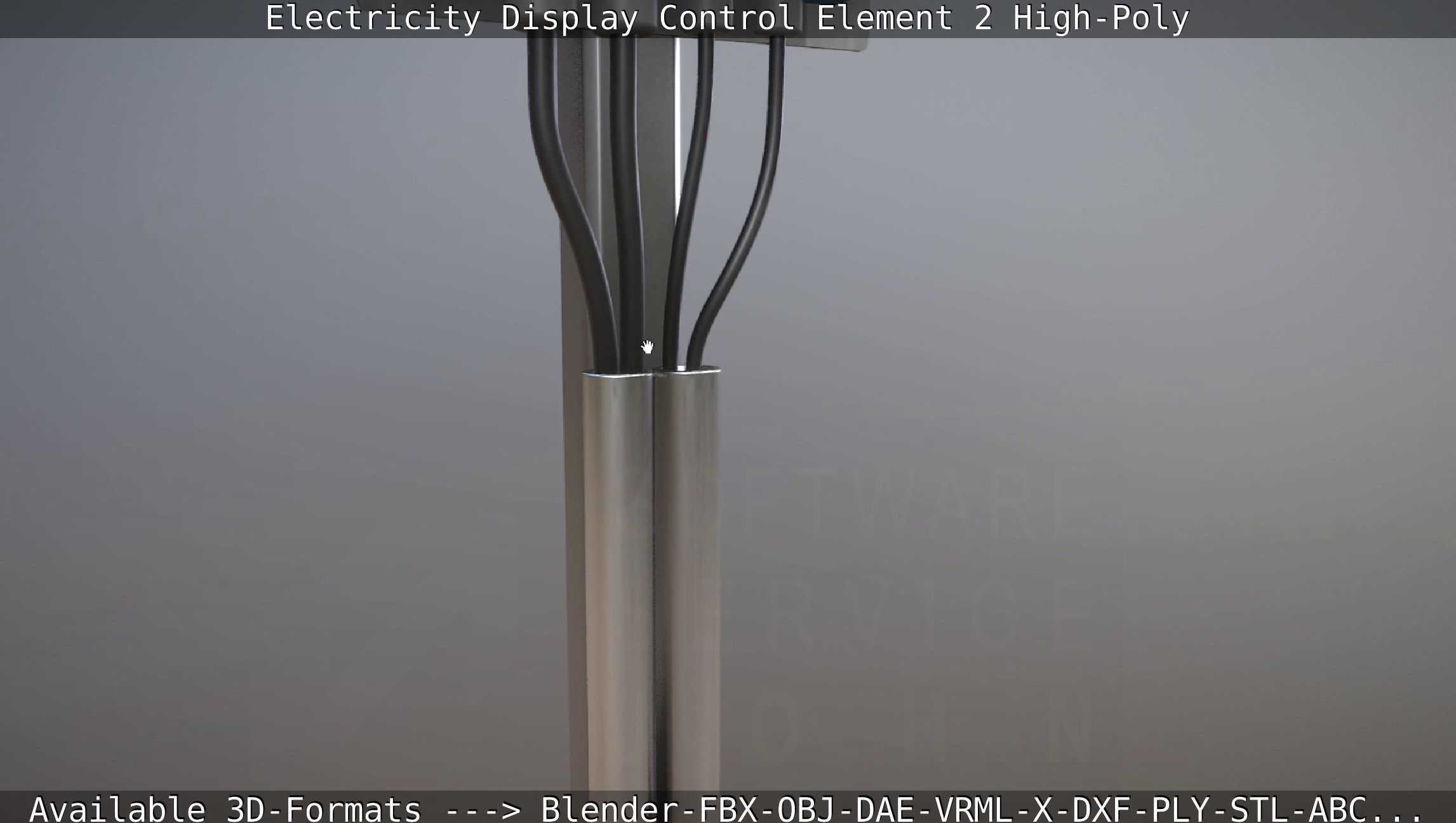 Electricity Display Control Element 2 High-Poly 3D model_89