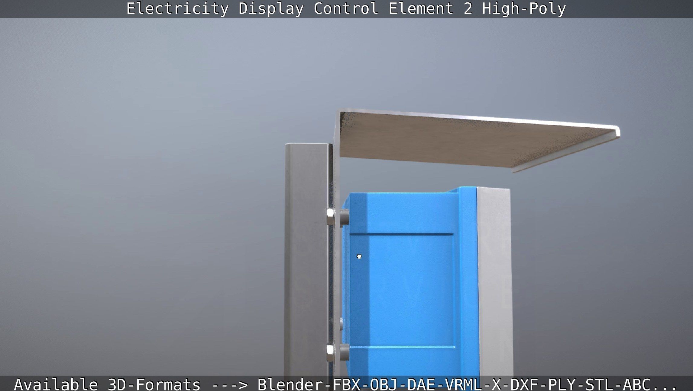 Electricity Display Control Element 2 High-Poly 3D model_25
