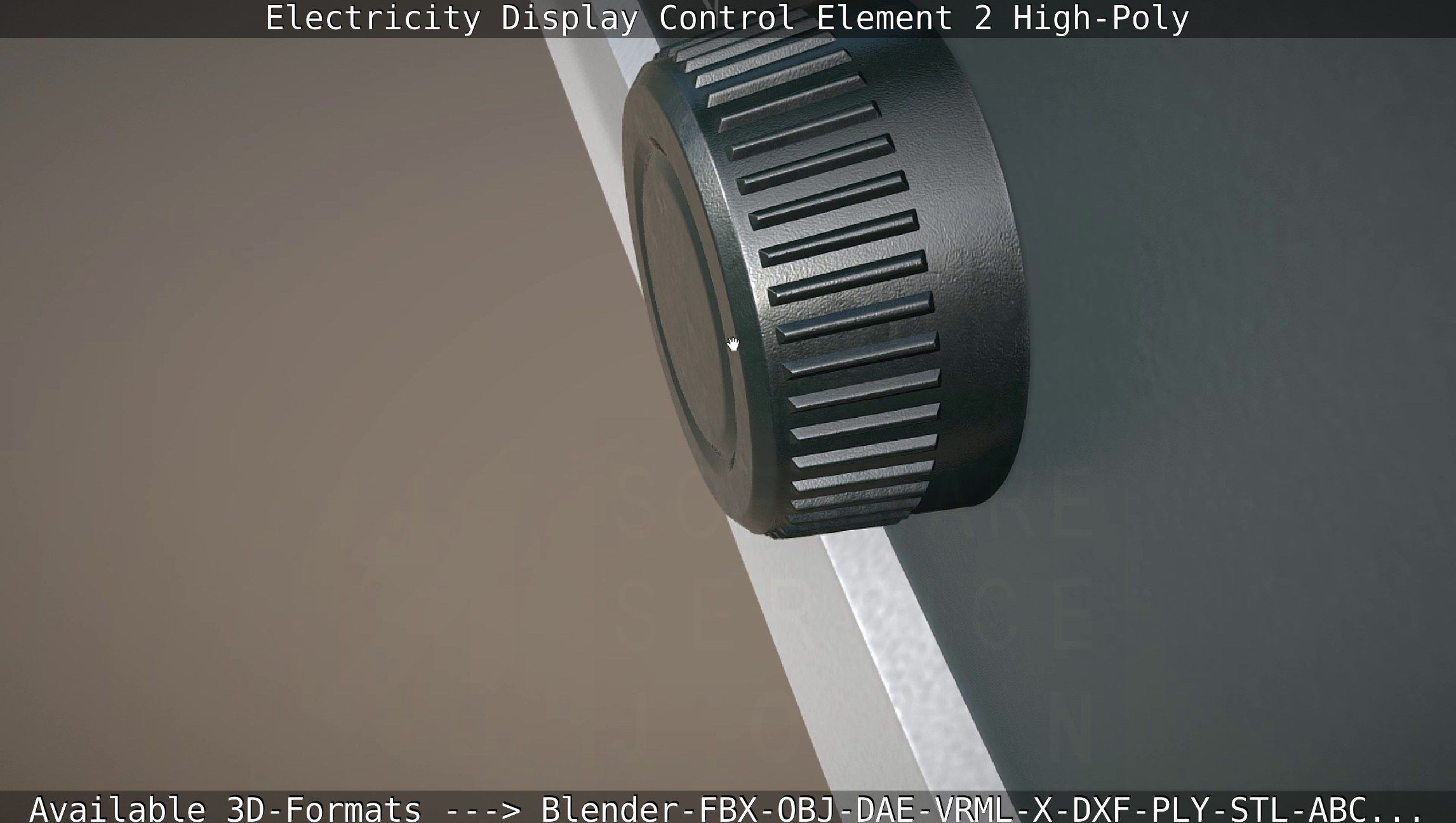 Electricity Display Control Element 2 High-Poly 3D model_35