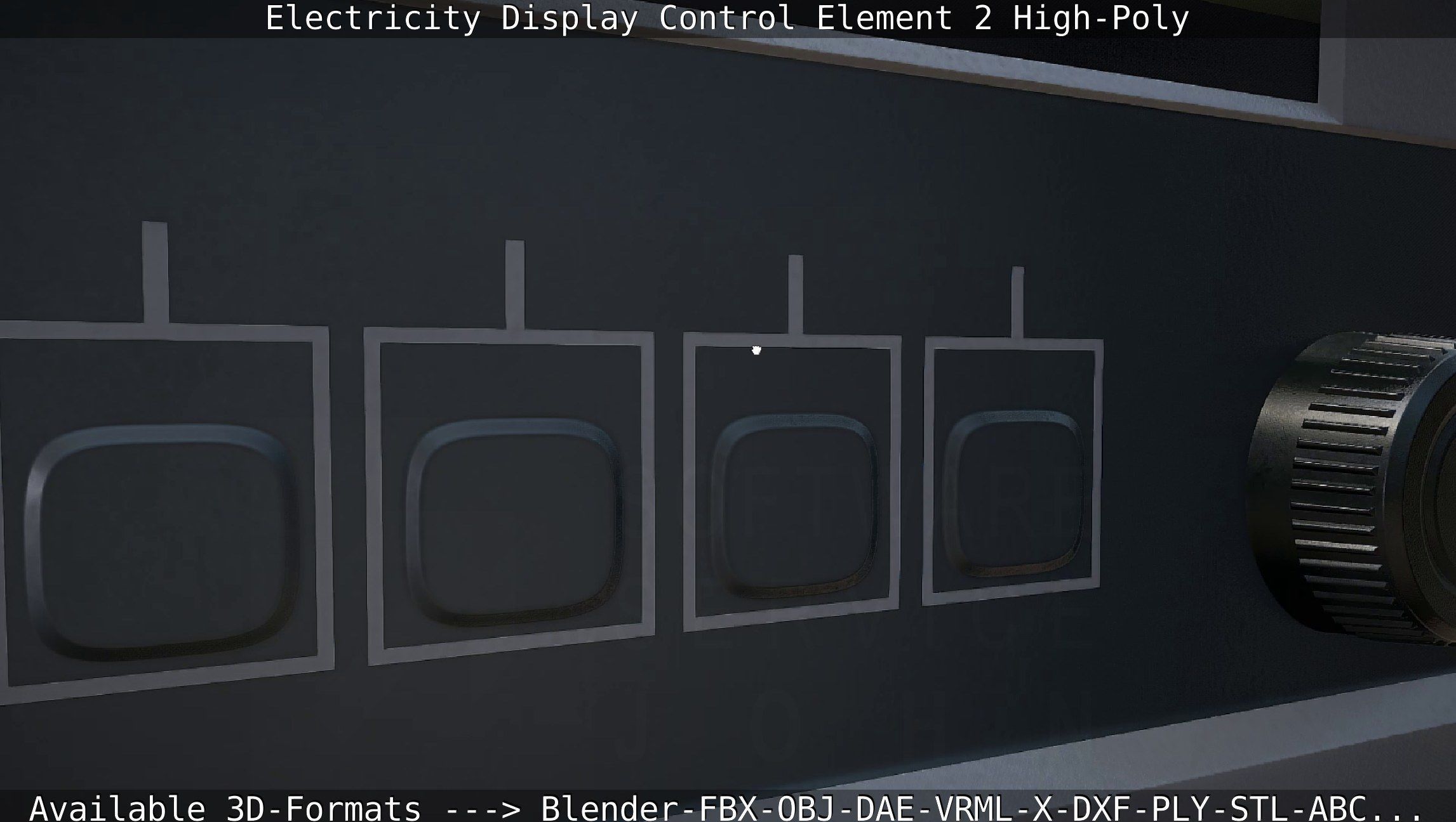 Electricity Display Control Element 2 High-Poly 3D model_38