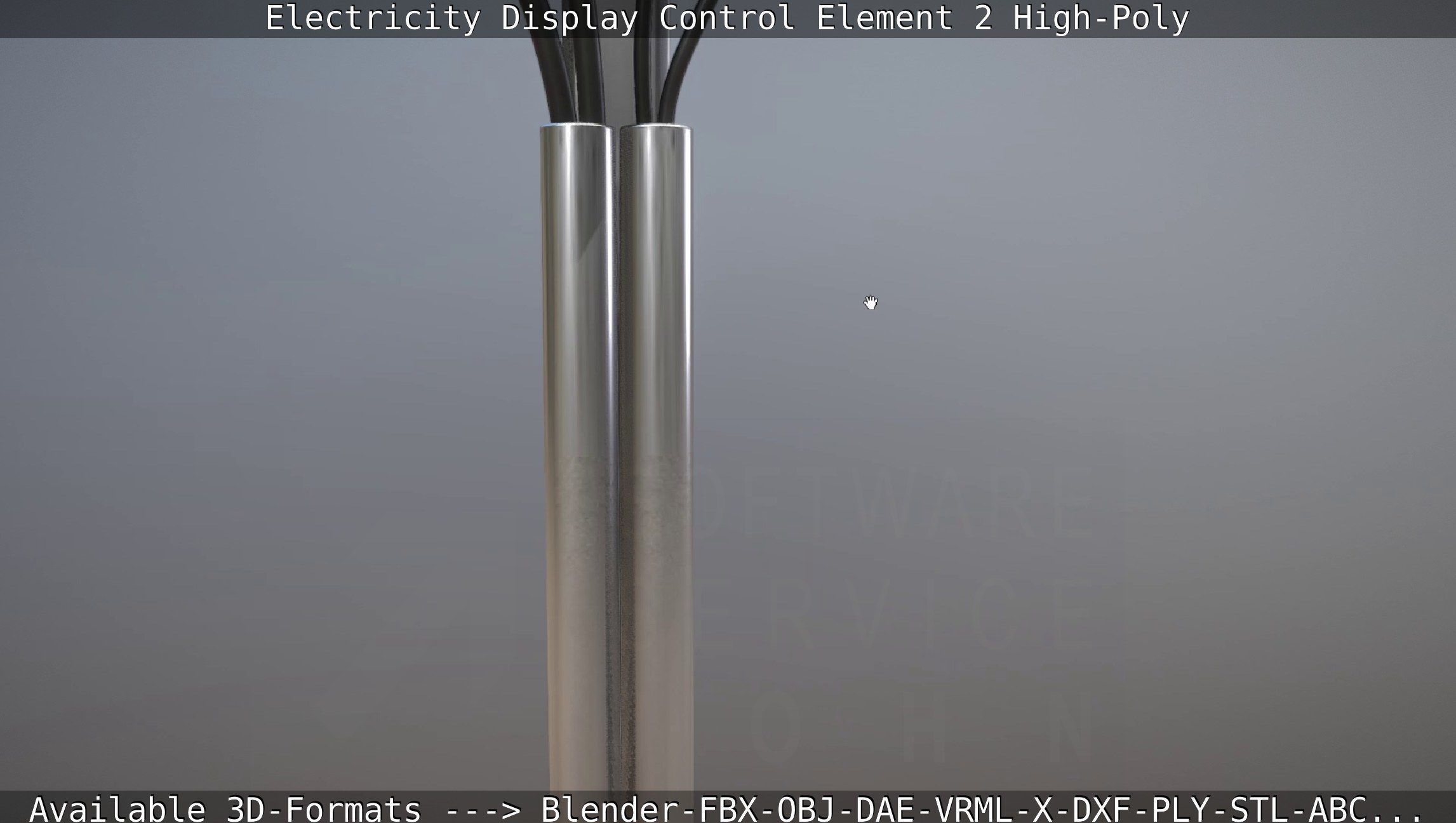 Electricity Display Control Element 2 High-Poly 3D model_101