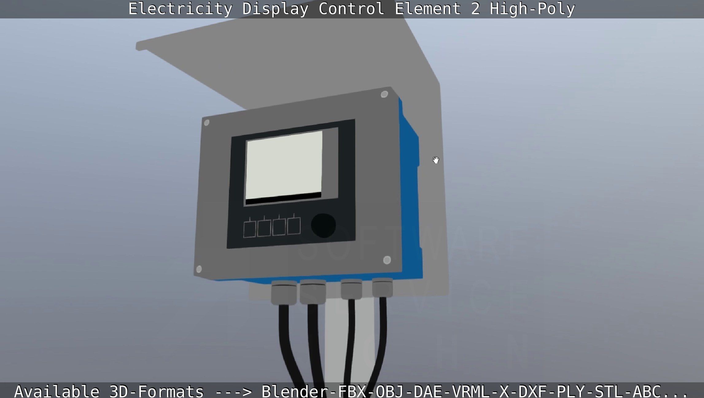 Electricity Display Control Element 2 High-Poly 3D model_70