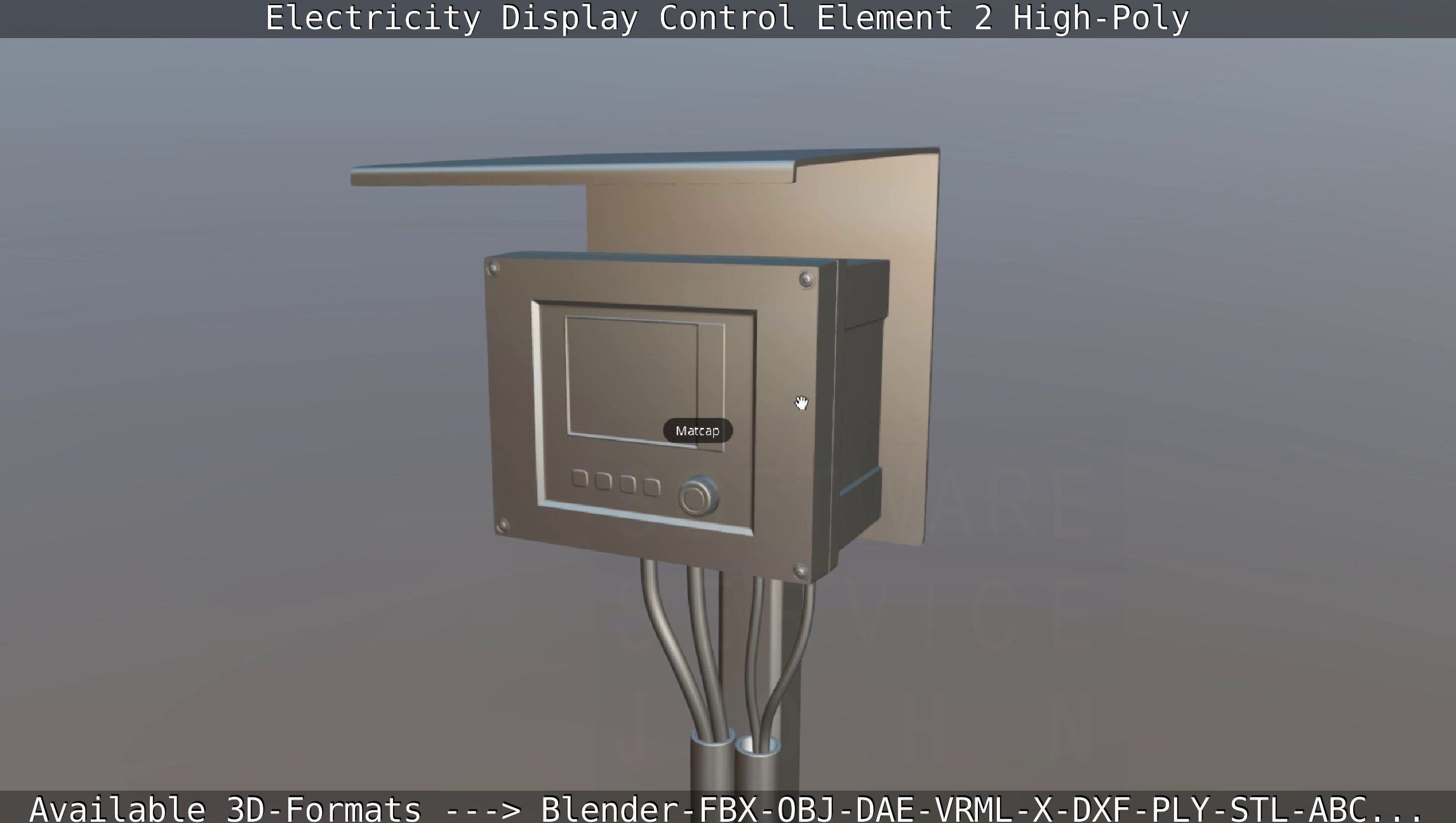 Electricity Display Control Element 2 High-Poly 3D model_81