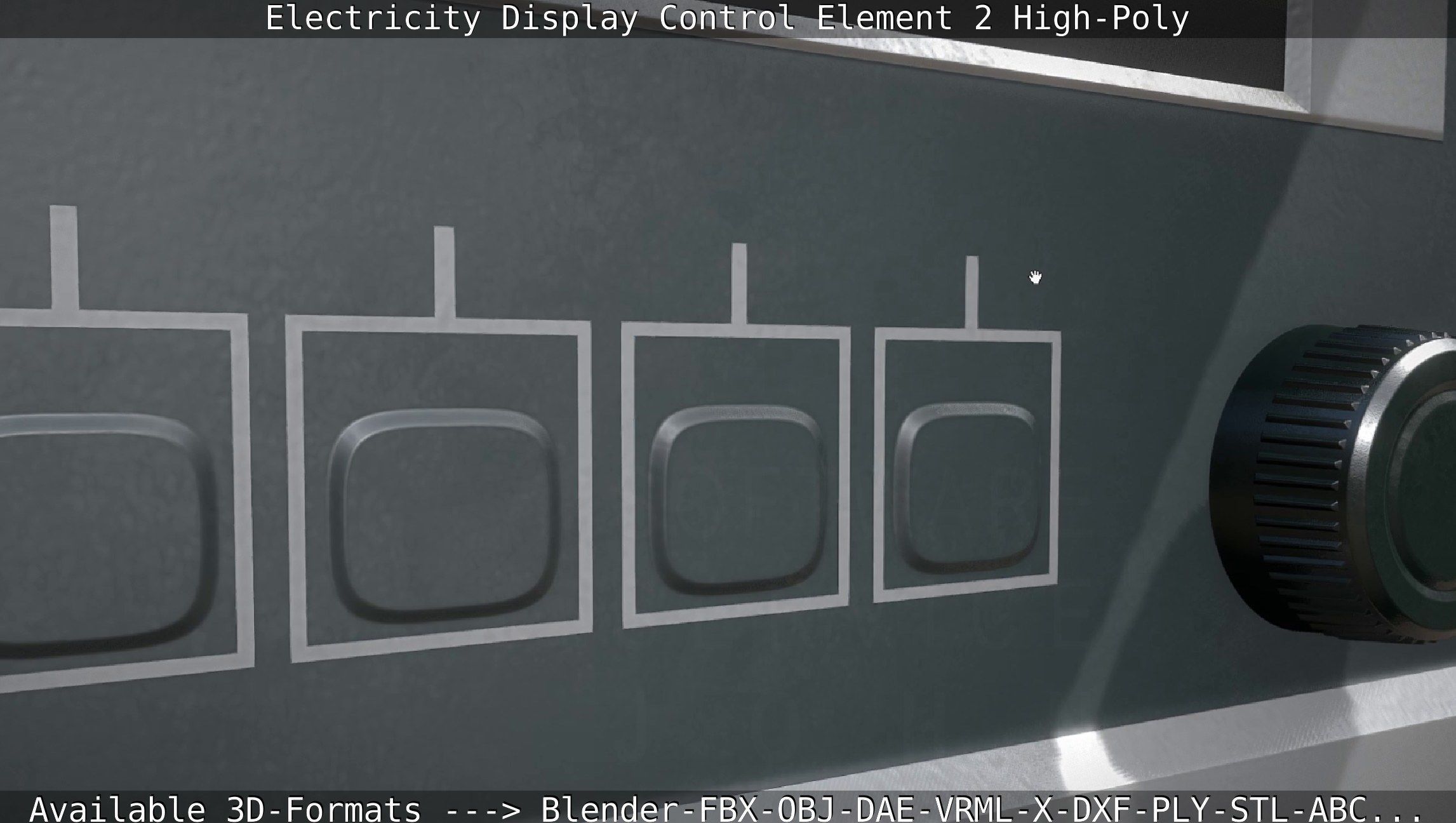 Electricity Display Control Element 2 High-Poly 3D model_37