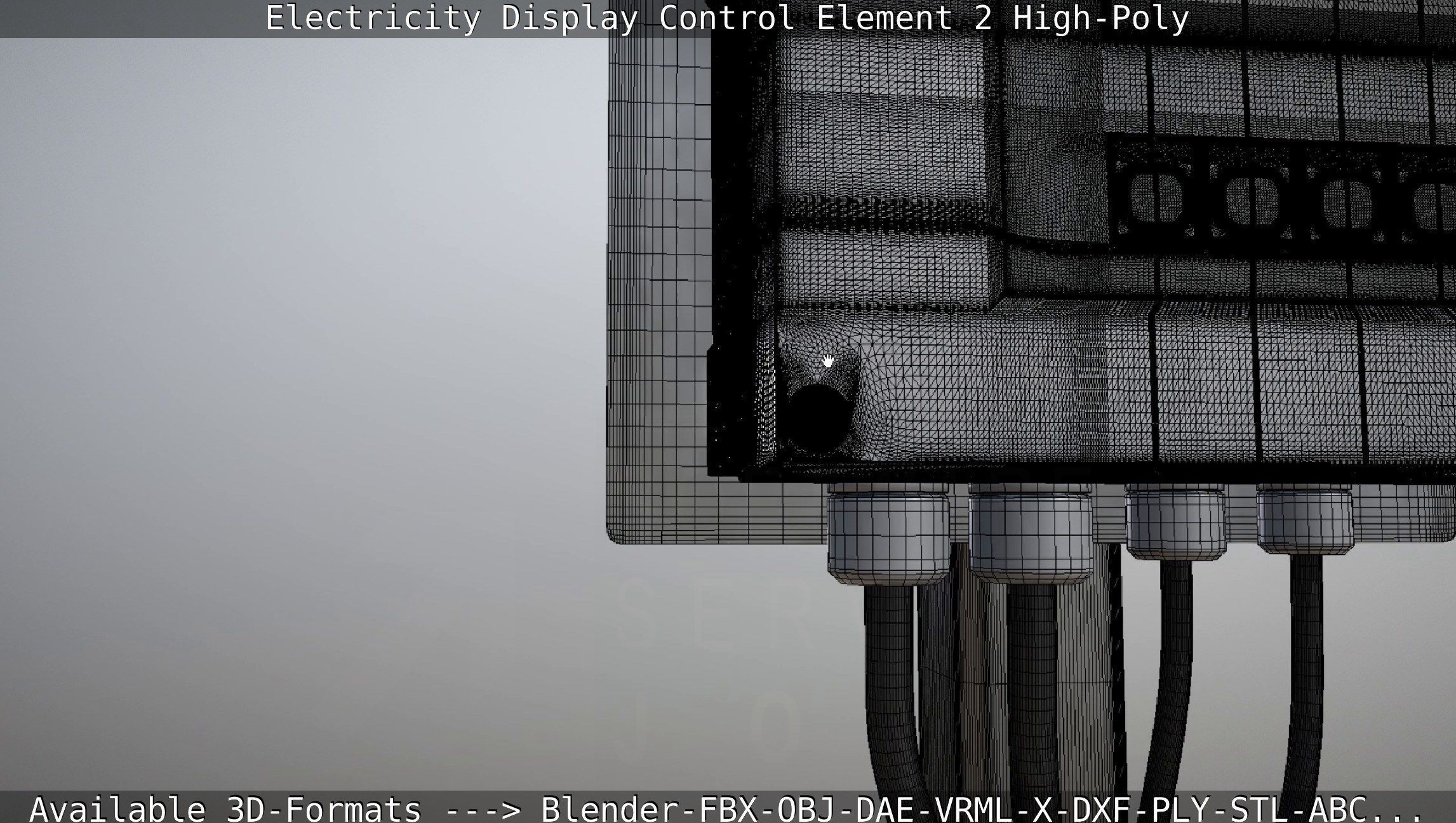 Electricity Display Control Element 2 High-Poly 3D model_53