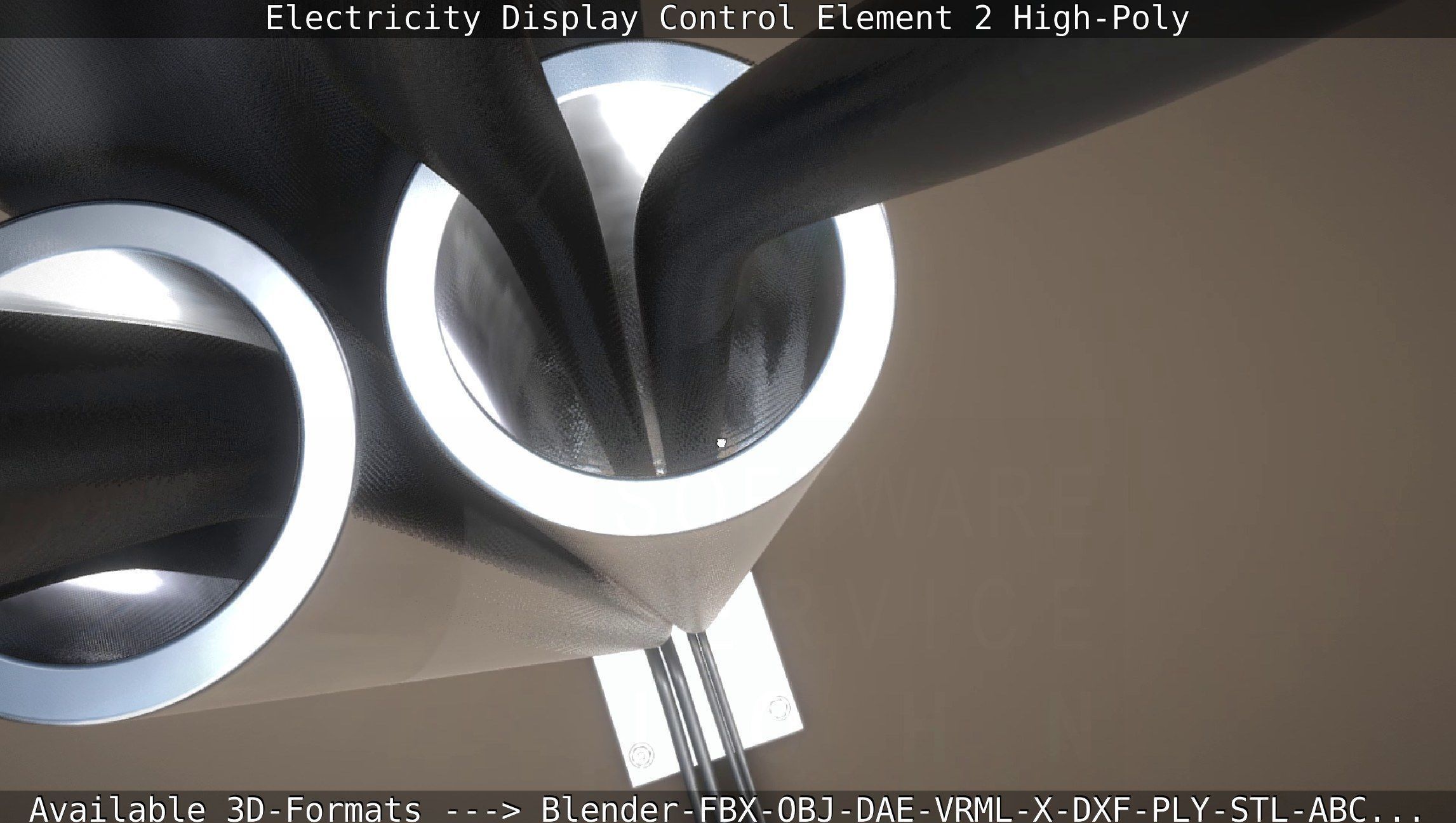 Electricity Display Control Element 2 High-Poly 3D model_94