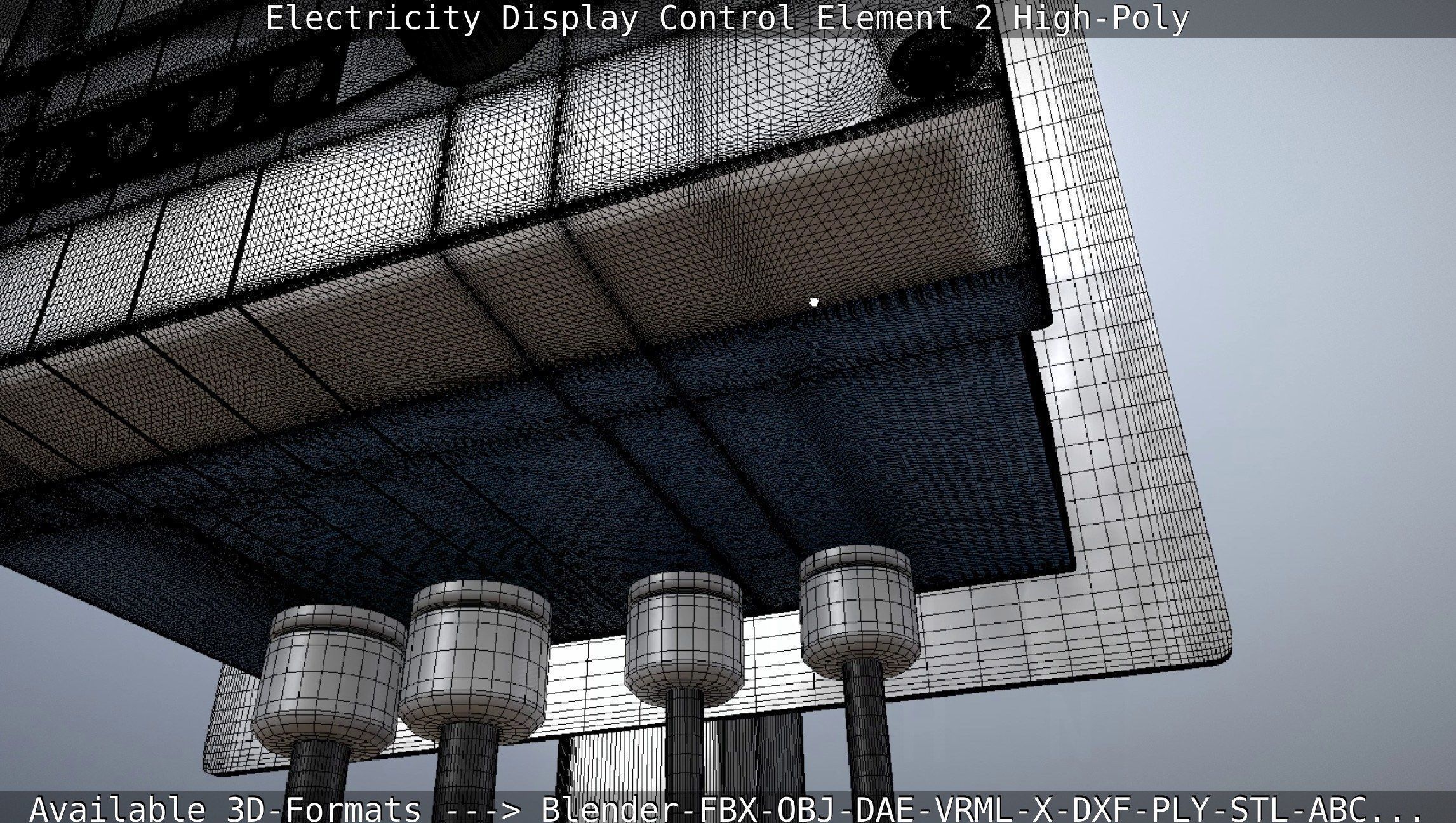 Electricity Display Control Element 2 High-Poly 3D model_62
