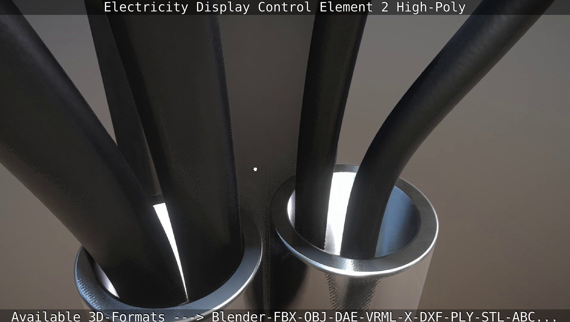 Electricity Display Control Element 2 High-Poly 3D model_92