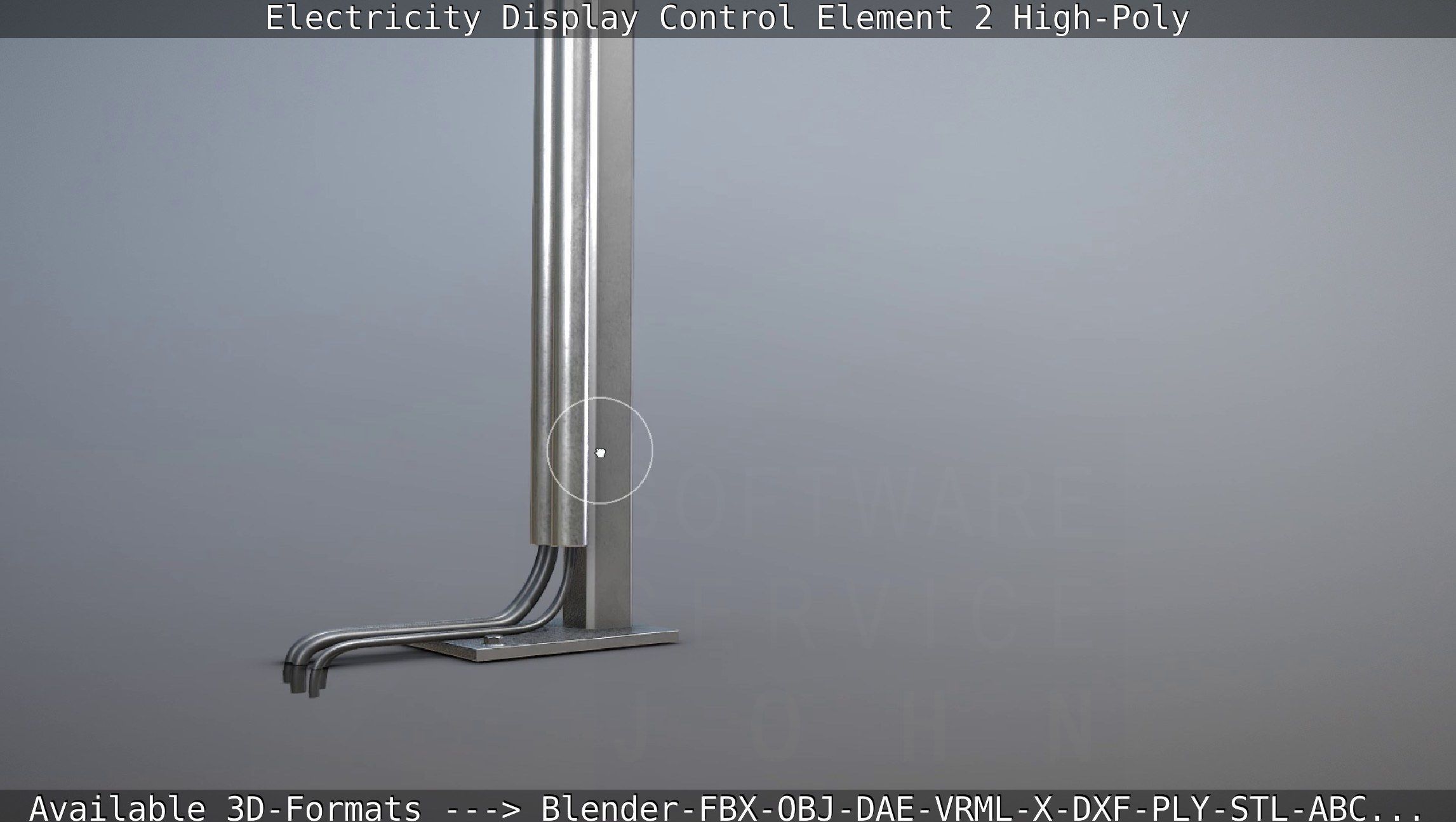 Electricity Display Control Element 2 High-Poly 3D model_12