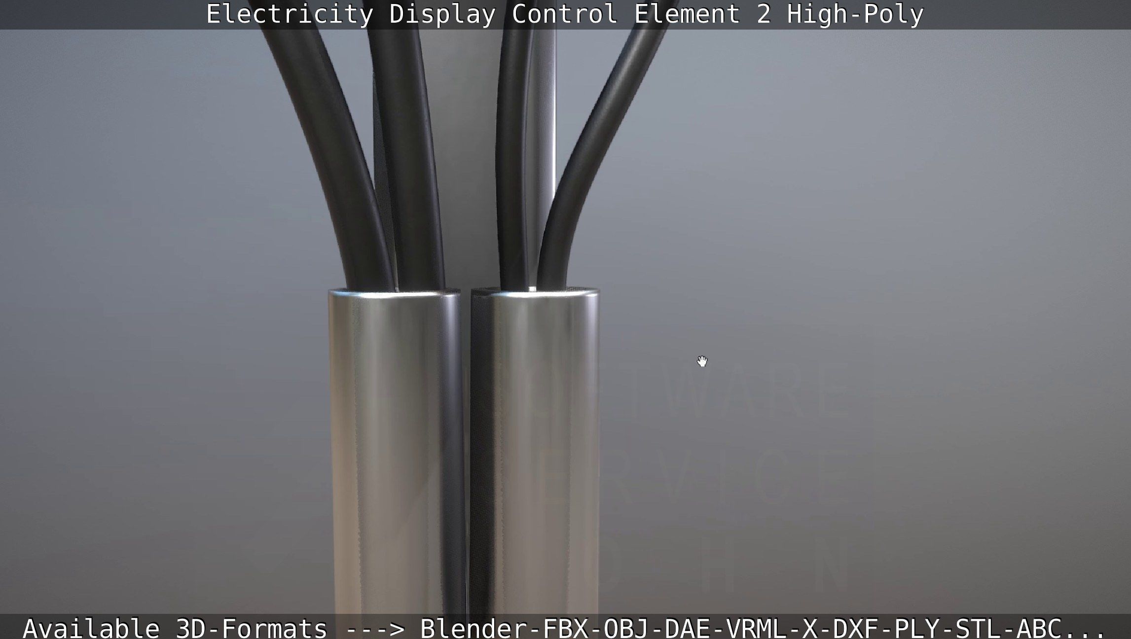 Electricity Display Control Element 2 High-Poly 3D model_100