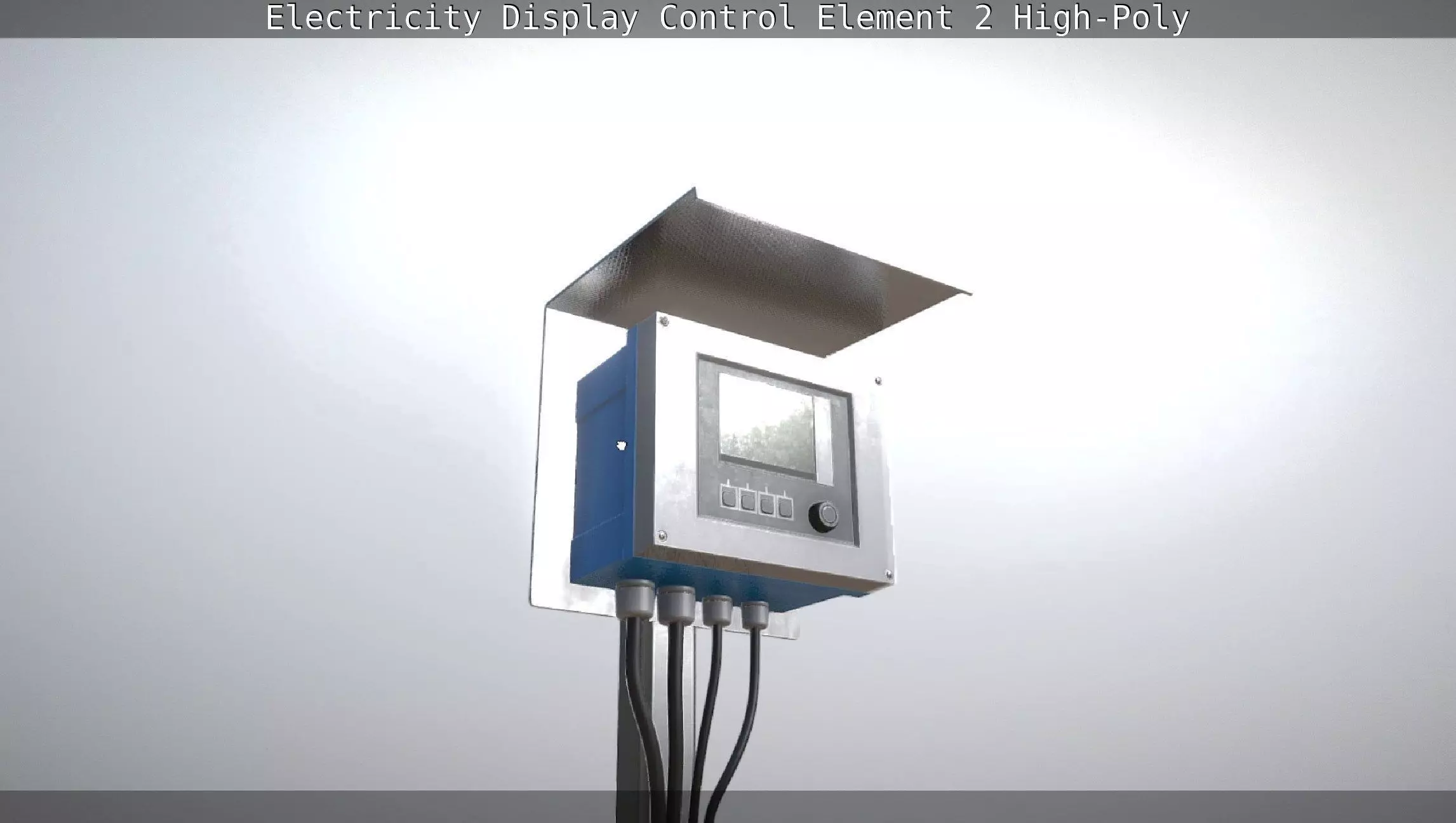 Electricity Display Control Element 2 High-Poly 3D model_0