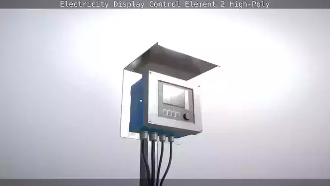 Electricity Display Control Element 2 High-Poly 3D model